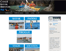 Tablet Screenshot of kayak-brest.com